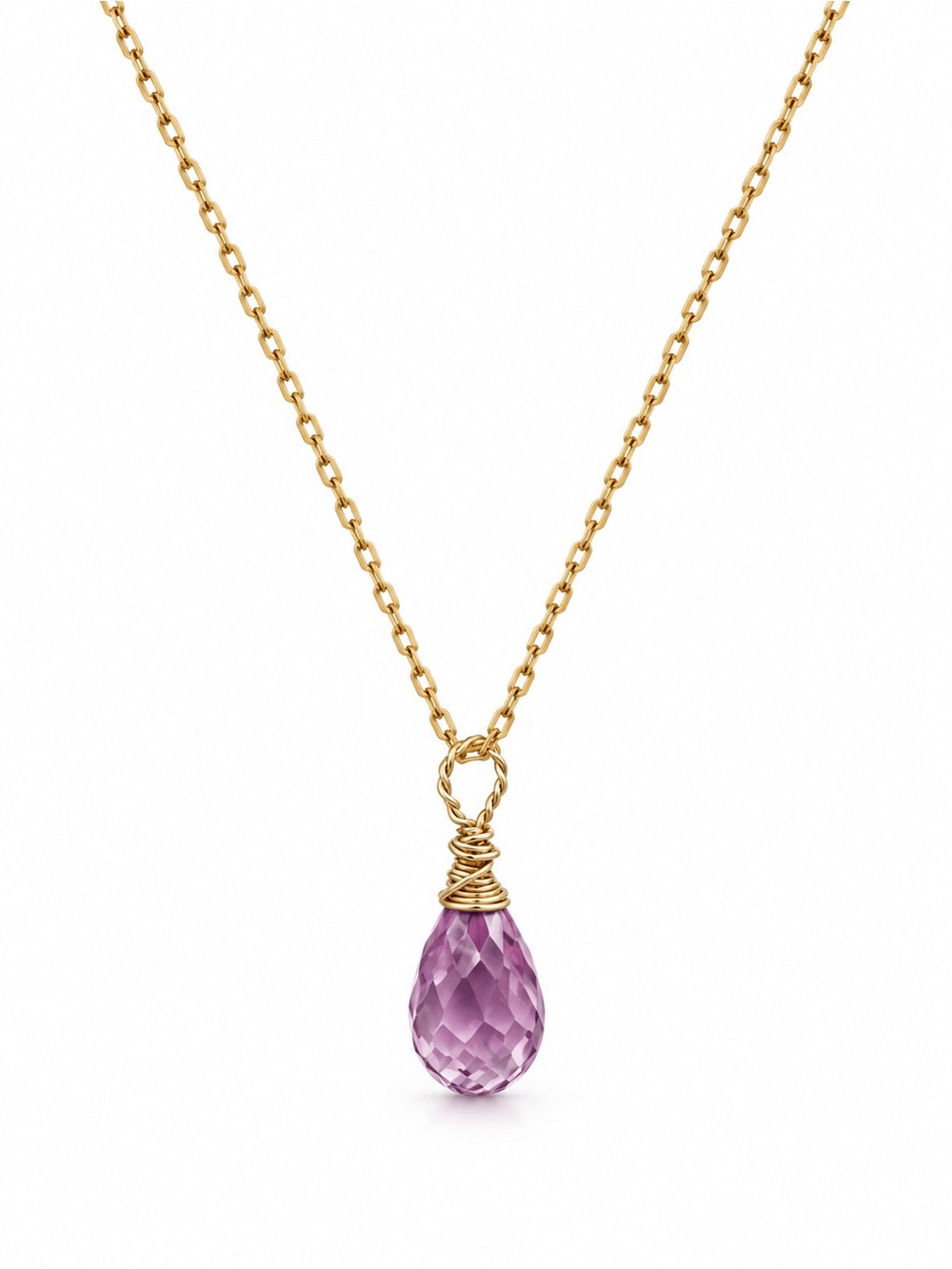 AWN61 Padparascha Sapphire Necklace